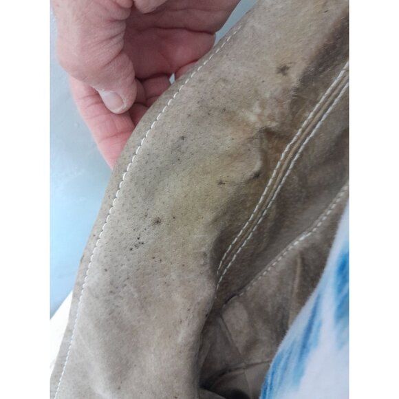 Wilsons Leather Mens Suede M. Julian Outdoor Fall Winter Leather Jacket XL Tan - Picture 7 of 9